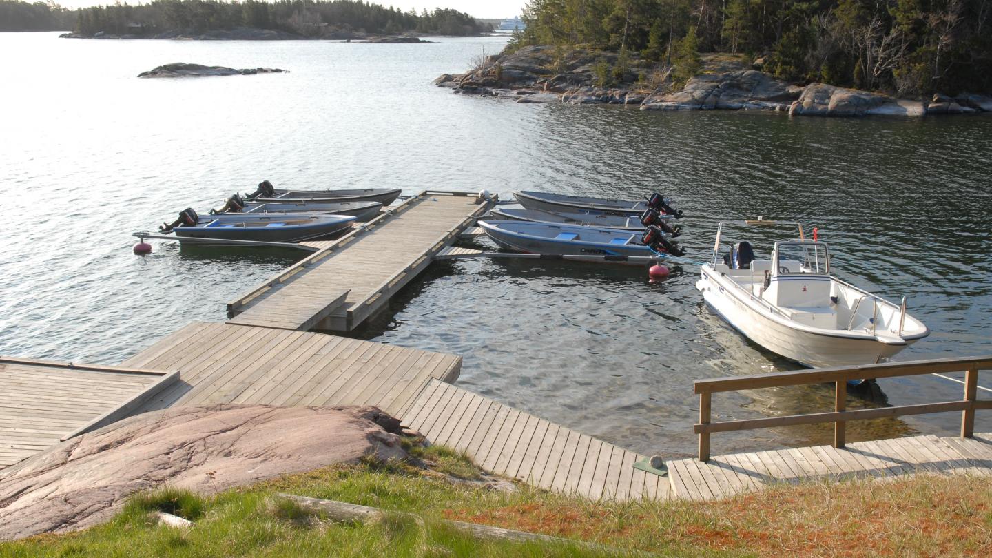 Holmströms stugor, boats