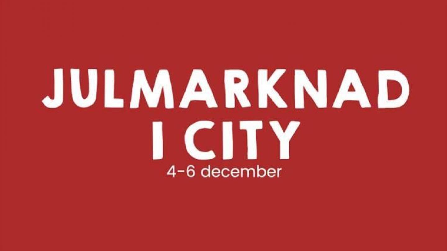Christmas market in the town centre of Mariehamn